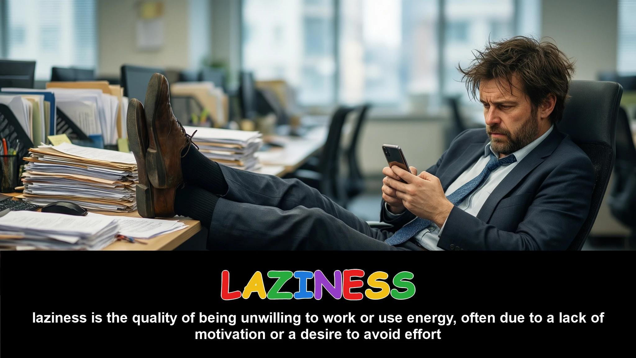 English Illustration for laziness